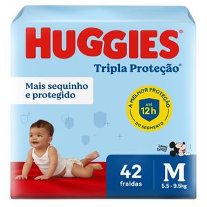 Fralda Huggies Tripla Proteção M 42 Unidades