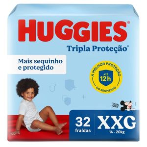 Fralda Huggies Tripla Proteção XXG 32 Unidades