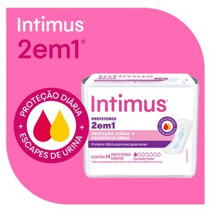 Protetor Diário 2 em 1 Intimus 14 Unidades
