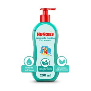 Sabonete Líquido Infantil Huggies Suave 200ml