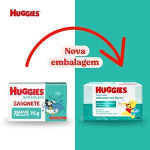 Sabonete em Barra Infantil Huggies Extra Suave 75g