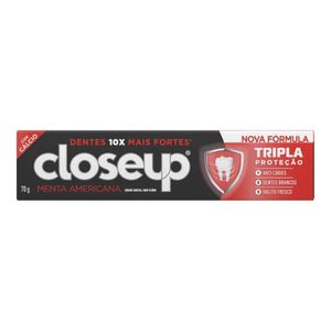 Creme Dental Close Up Tripla Proteção Menta Americana 70 g