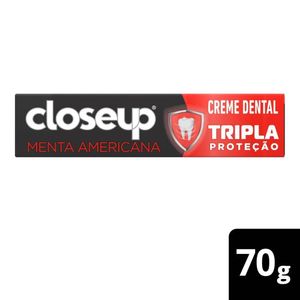 Creme Dental Close Up Tripla Proteção Menta Americana 70 g