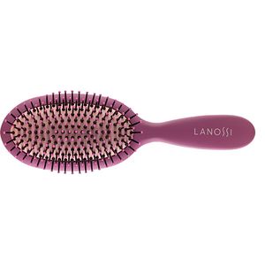 Escova de Cabelo Lanossi Raquete Oval Colorida