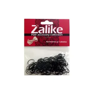 Elástico Para Cabelo Zalike 212 100 Unidades Preto
