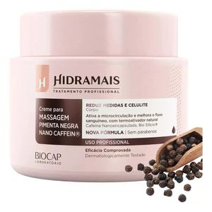 Creme Massagem Hidramais 500g Pimenta Negra