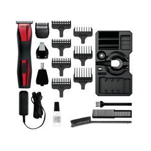 Aparador de Pelos Wahl Groomsman T-Pro 4x1 Bivolt Vermelho