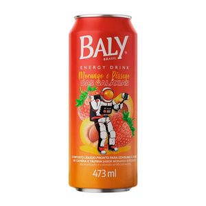 Energético Baly Morango e Pêssego 473ml