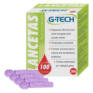 Lancetas G-Tech 30G 100 Unidades