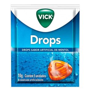 Vick Drops Sabor Mentol 5 Pastilhas