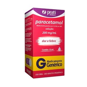 Paracetamol 200mg/ml Genérico Prati Solução Oral 15ml