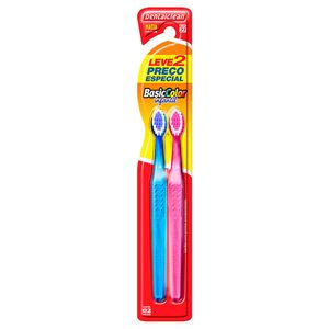 Escova Dental Infantil Dentaclean Basic Color 2 unidades