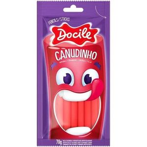 Canudinho Morango Docile 70 gramas