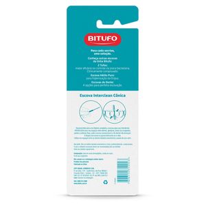 Escova Interdental Bitufo Interclean Cônico 2,5 a 4 milímetros 6 unidades