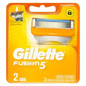 Carga de Aparelho para Barbear Gillette Fusion5 2 Unidades