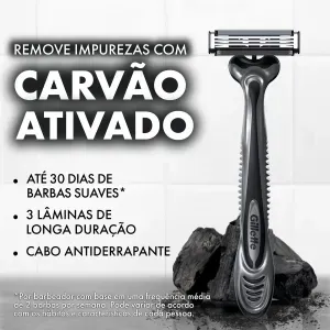 Aparelho Descartável Gillette Prestobarba3 Carbono 4 Unidades