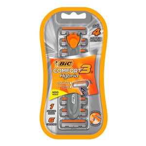 Aparelho de Barbear Bic Comfort3 Hybrid com 6 Cargas