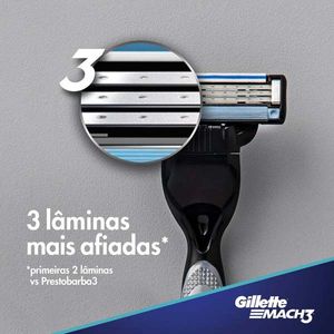 Carga Gillette Mach3 Regular com 8 Unidades