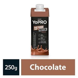 Bebida Láctea Yopro Chocolate 15g Proteína Danone 250ml