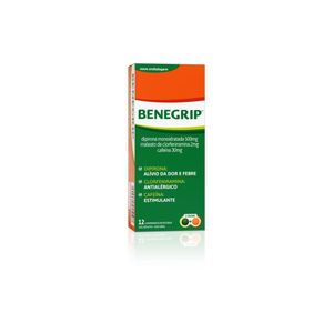 Benegrip Analgésico e Antigripal Revestido Hypera 12 Comprimidos