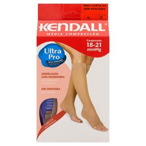 Meia 3/4 de Compressão Kendall 18-21mmHg Ponteira Aberta M 1 Unidade