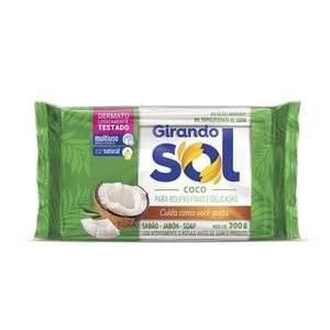 Sabão Barra Girando Sol 200 g Coco