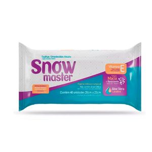 Toalhas Umedecidas Snow Master 40 Unidades Adulto