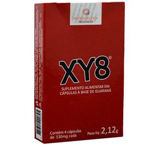 XY8 500mg 4 Comprimidos Praiamar
