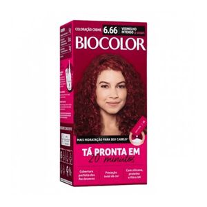 Tintura de Cabelo Biocolor Vermelho Intenso de Arrasar 6.66