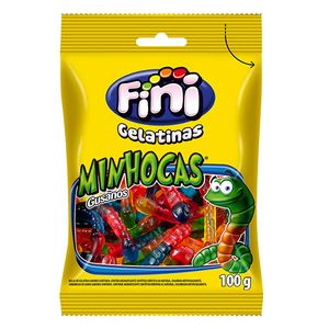Bala Fini Gelatina Minhocas 100g