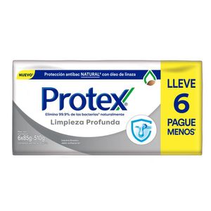 Sabonete em Barra Protex Limpeza Profunda 6 Unidades 85g