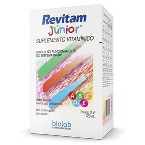 Revitam Junior Suplemento Infantil Líquido 120ml Biolab