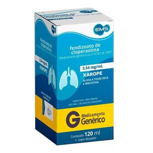 Xarope Cloperastina  120ml Genérico EMS