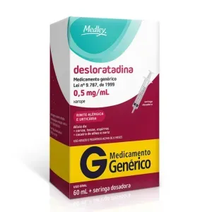 Desloratadina Xarope Genérico Medley 0,5mg/ml 60ml