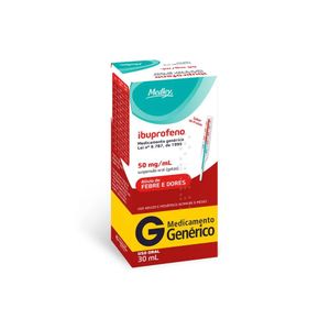 Ibuprofeno Suspensão Oral Genérico Medley 50mg/1ml 30ml