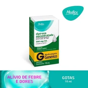 Dipirona Genérico Medley 500mg Solução Oral 10ml