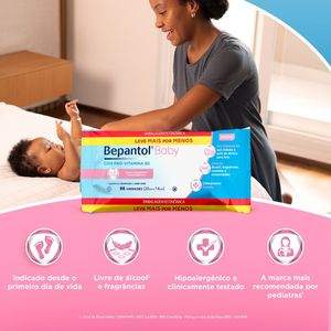 Kit Bepantol Baby Lenços Umedecidos Para Bebês Leve 96 Pague 80 unidades