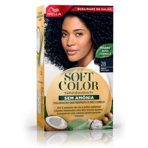 Coloração Creme Soft Color 28 Preto Azulado