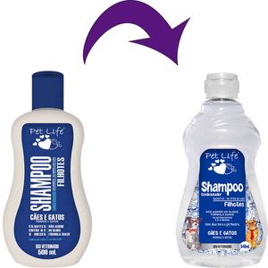 Shampoo Pet Life Para Cães e Gatos Filhotes 540ml