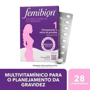 Multivitamínico Femibion 1 Pranejamento e Início da Gravidez 28 Cápsulas