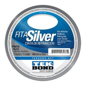 Fita Silver Prata Tekbond 48mm x 5m