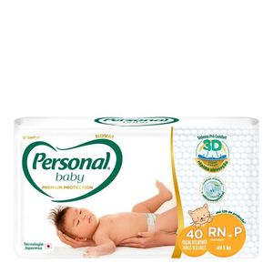 Fraldas Personal Baby Premium Recém-Nascido 40 Unidades