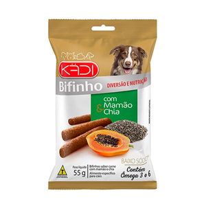 Bifinho Kadi Mamão e Chia para Cães 55g