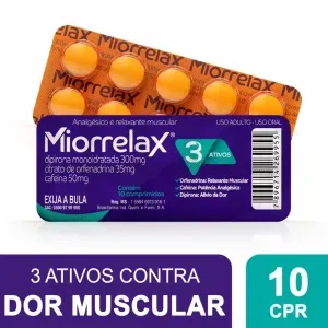 Miorrelax 300mg/50mg/35mg 10 Comprimidos