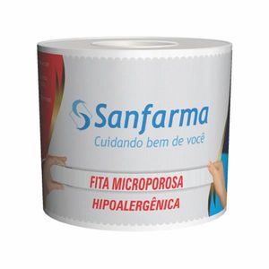 Fita Micropore Sanfarma Branca 50mm x 4,5cm