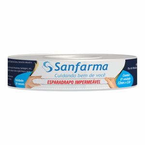 Esparadrapo Impermeável Sanfarma 12Mmx4,5Cm