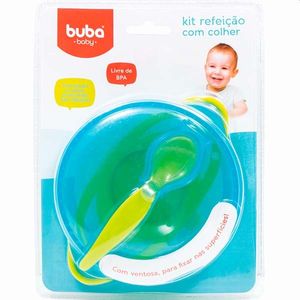 Kit Refeição Buba 5804 Com Colher Azul