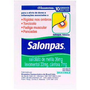 Salonpas Pequeno Adesivos Transdérmicos 10 Unidades