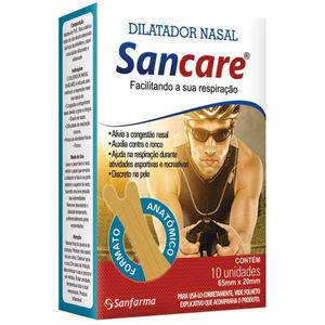 Dilatador Nasal Sancare Masculino 10 Unidades
