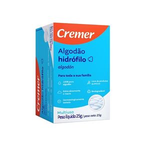 Algodão Hidrófilo Cremer Rolo 25g